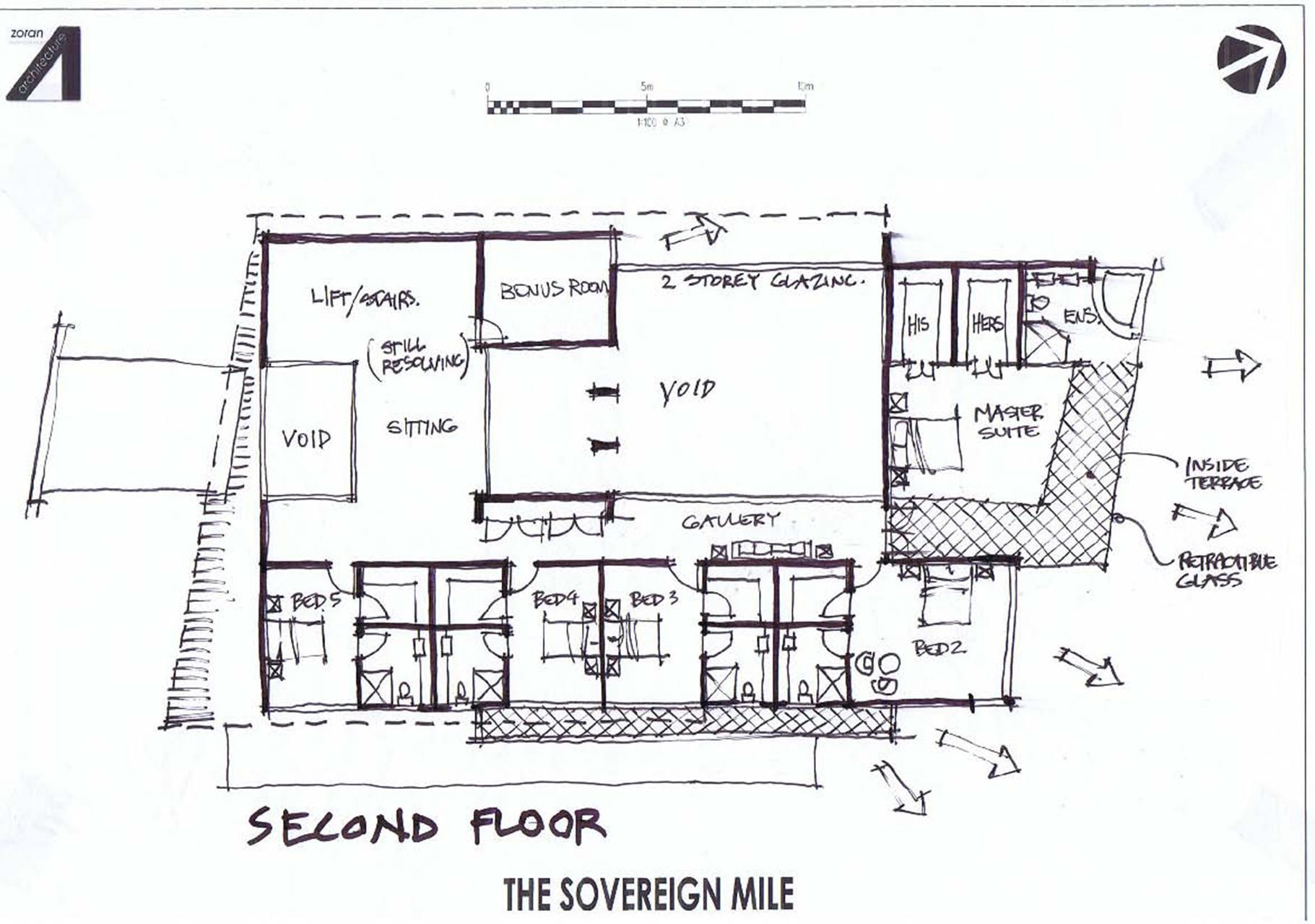 concept 1 - upper floor (level 2)